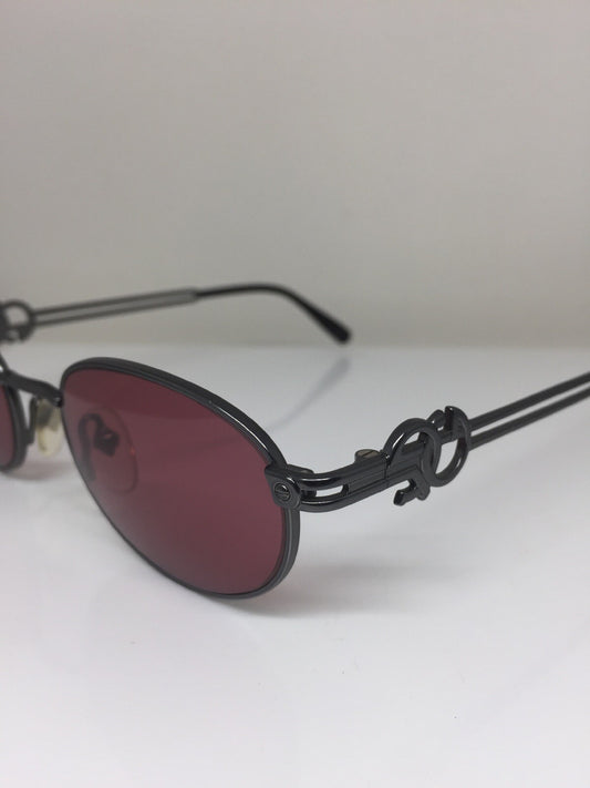Vintage Jean Paul Gaultier JPG 57-5101 Gunmetal Sunglasses - Super Vision Optical