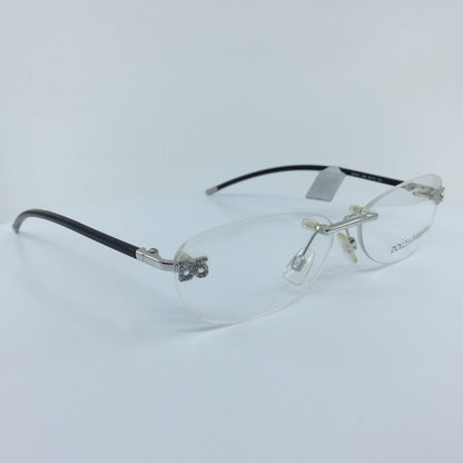 Vintage Dolce & Gabbana DG 671 Silver Eyeglasses - Super Vision Optical