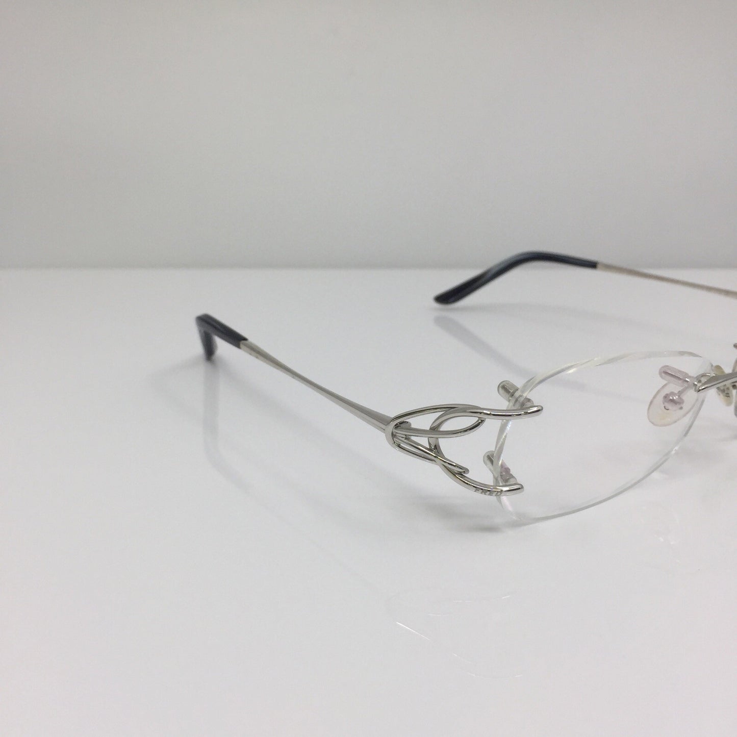 Vintage Fred Lunettes Volute F2 Silver Eyeglasses - Super Vision Optical