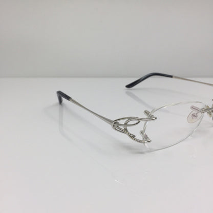 Vintage Fred Lunettes Volute F2 Silver Eyeglasses - Super Vision Optical