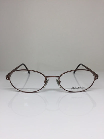 Vintage Salvatore Ferragamo SF 1533 Brown Eyeglasses - Super Vision Optical