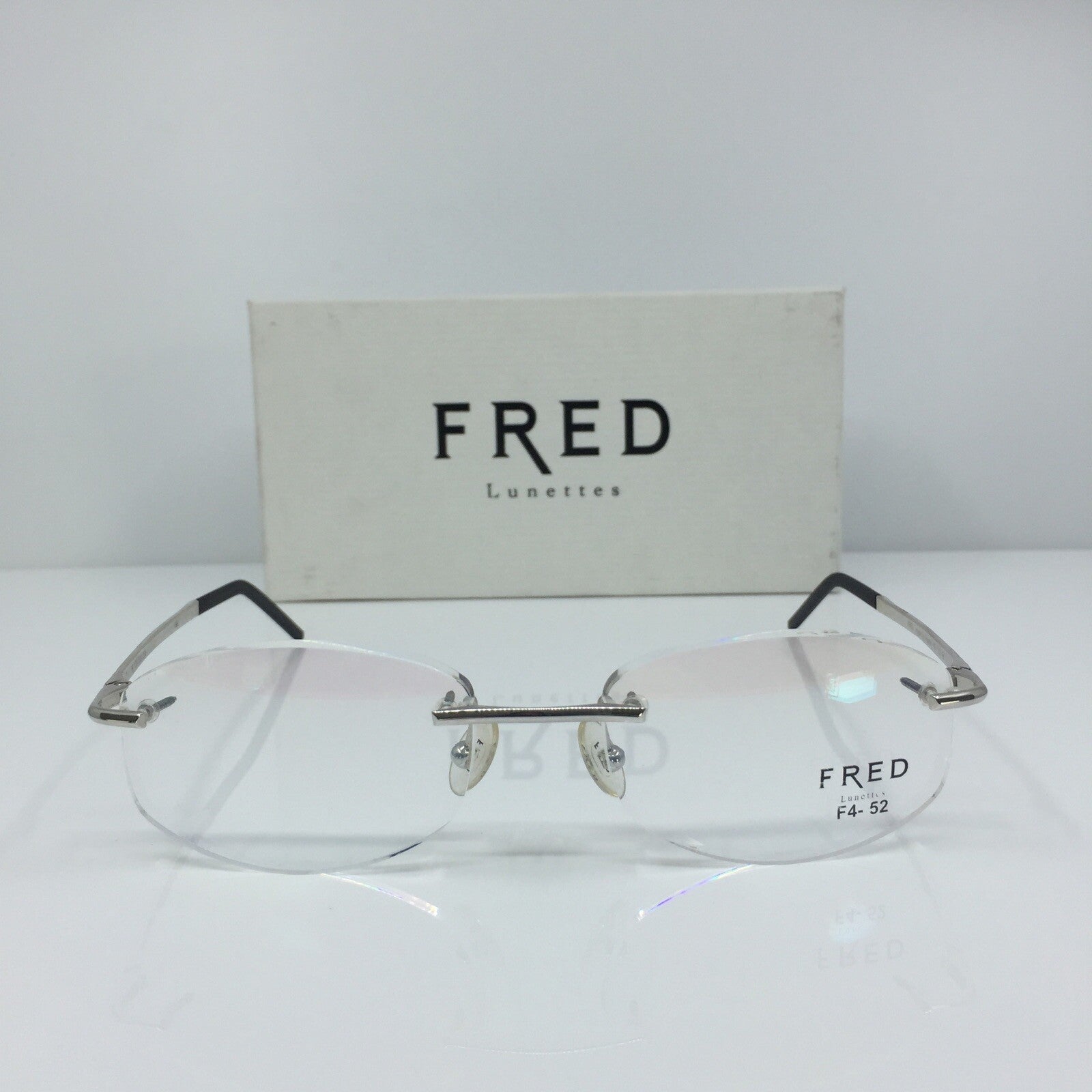 Vintage Fred Lunettes CUT 008 F4 Silver Eyeglasses - Super Vision Optical