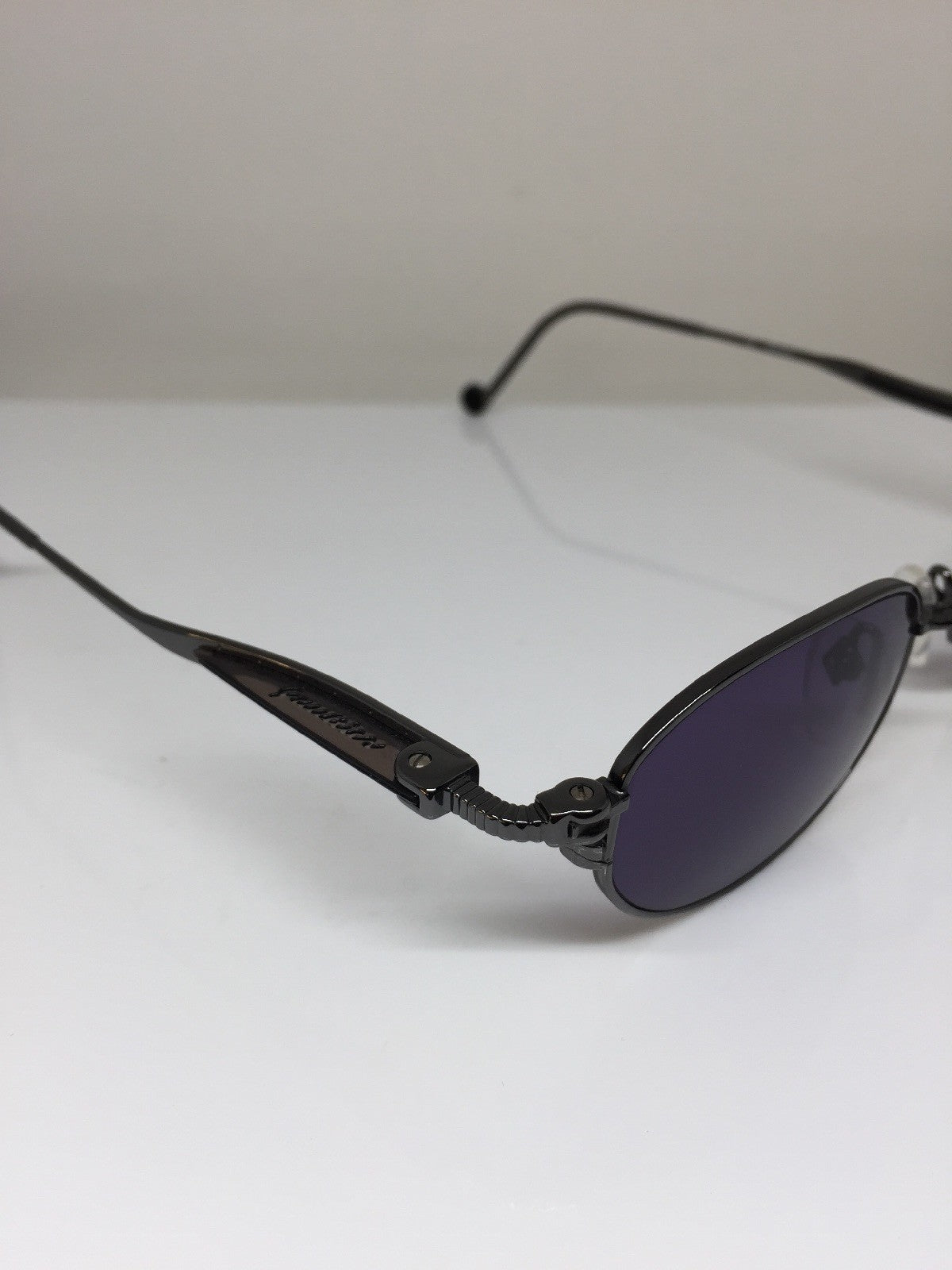 Vintage Jean Paul Gaultier JPG 56-8103 Gunmetal Sunglasses - Super Vision Optical
