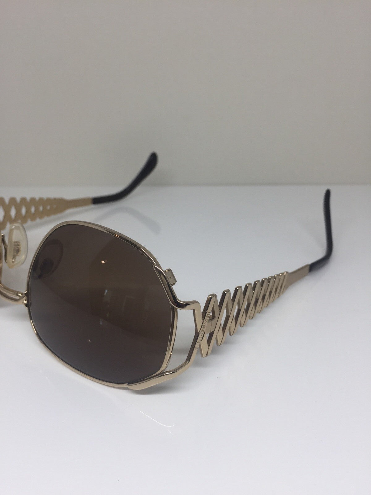 Vintage Saint Laurent YSL 6031 Gold Sunglasses - Super Vision Optical