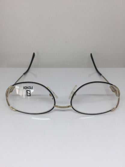 Vintage Fendi F82 BLACK VELVET Gold Sunglasses - Super Vision Optical