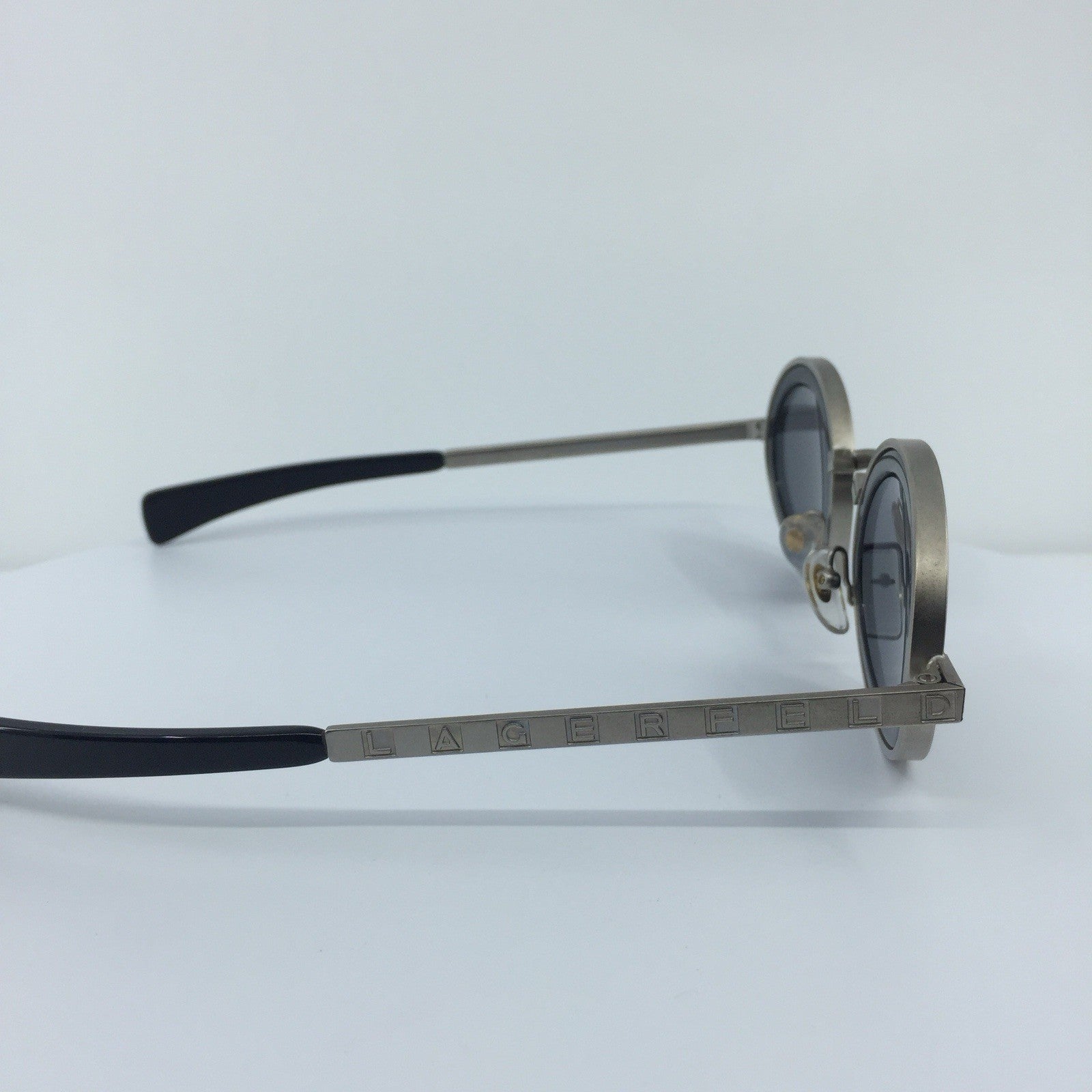Vintage Karl Lagerfeld 4100 Silver Sunglasses - Super Vision Optical