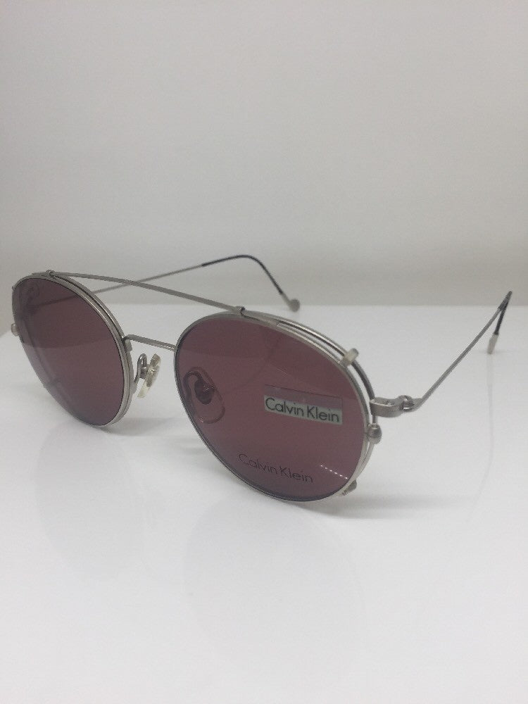 Vintage Calvin Klein CK 114 Silver Sunglasses - Super Vision Optical