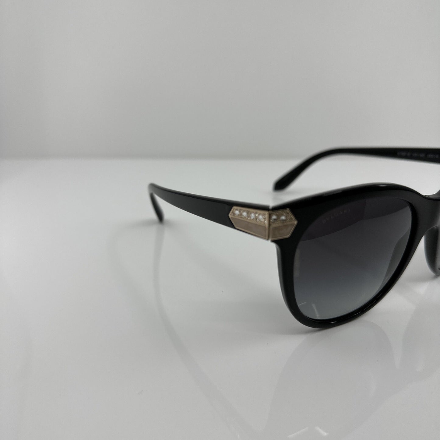Vintage Bvlgari Bulgari 8185-B Black Sunglasses - Super Vision Optical