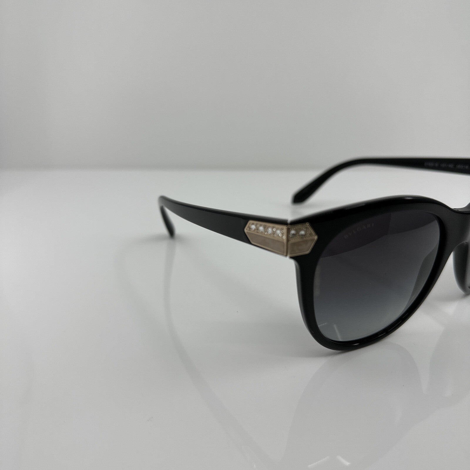 Vintage Bvlgari Bulgari 8185-B Black Sunglasses - Super Vision Optical