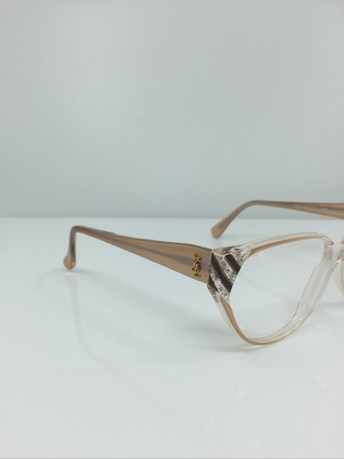 Vintage Saint Laurent YSL 405 Clear Sunglasses - Super Vision Optical