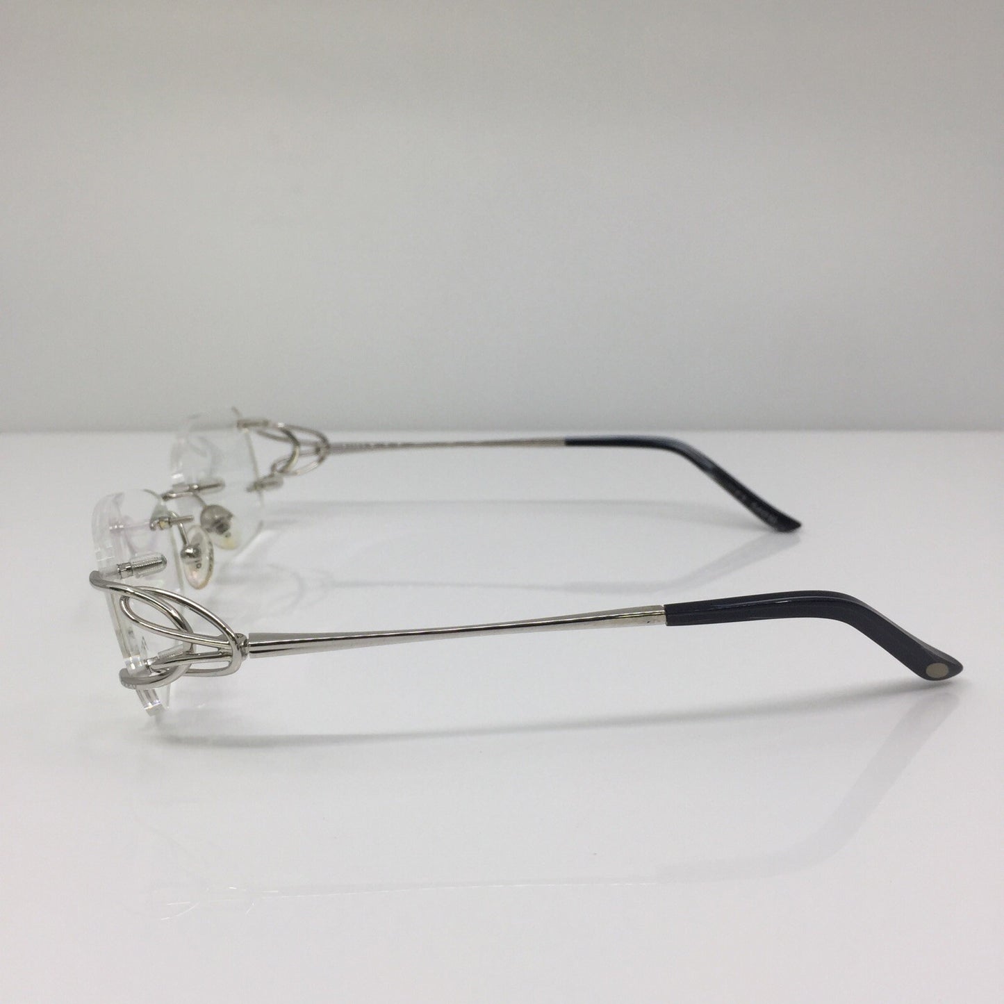 Vintage Fred Lunettes Volute F2 Silver Eyeglasses - Super Vision Optical
