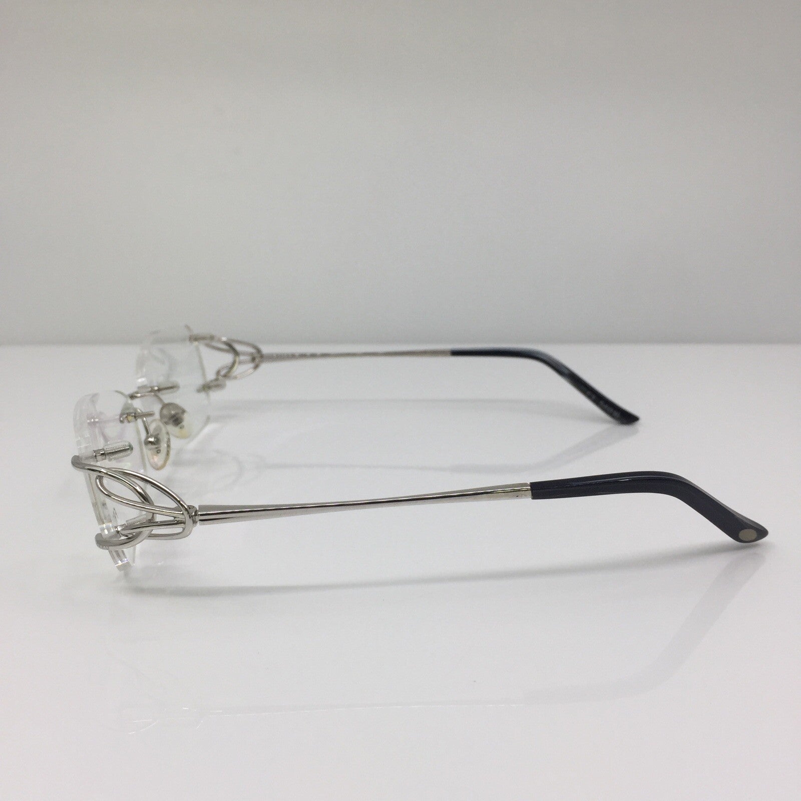 Vintage Fred Lunettes Volute F2 Silver Eyeglasses - Super Vision Optical
