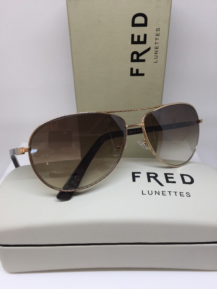 Vintage Fred Lunettes 658377 Brown Sunglasses - Super Vision Optical