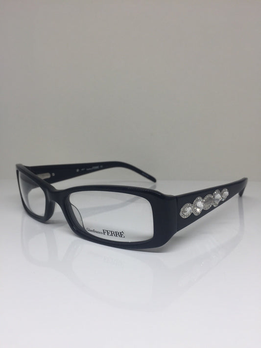 Vintage Gianfranco Ferre GFF 34801 Black Eyeglasses - Super Vision Optical