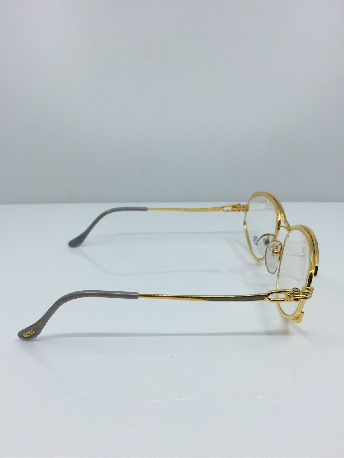 Vintage FRED Lunettes Paris Joyau Gold Eyeglasses - Super Vision Optical