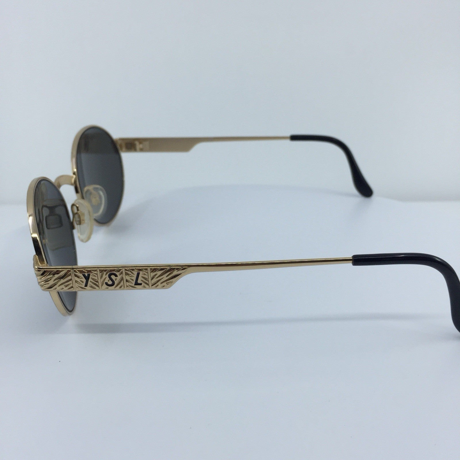 Vintage Saint Laurent YSL 6043 Gold Sunglasses - Super Vision Optical