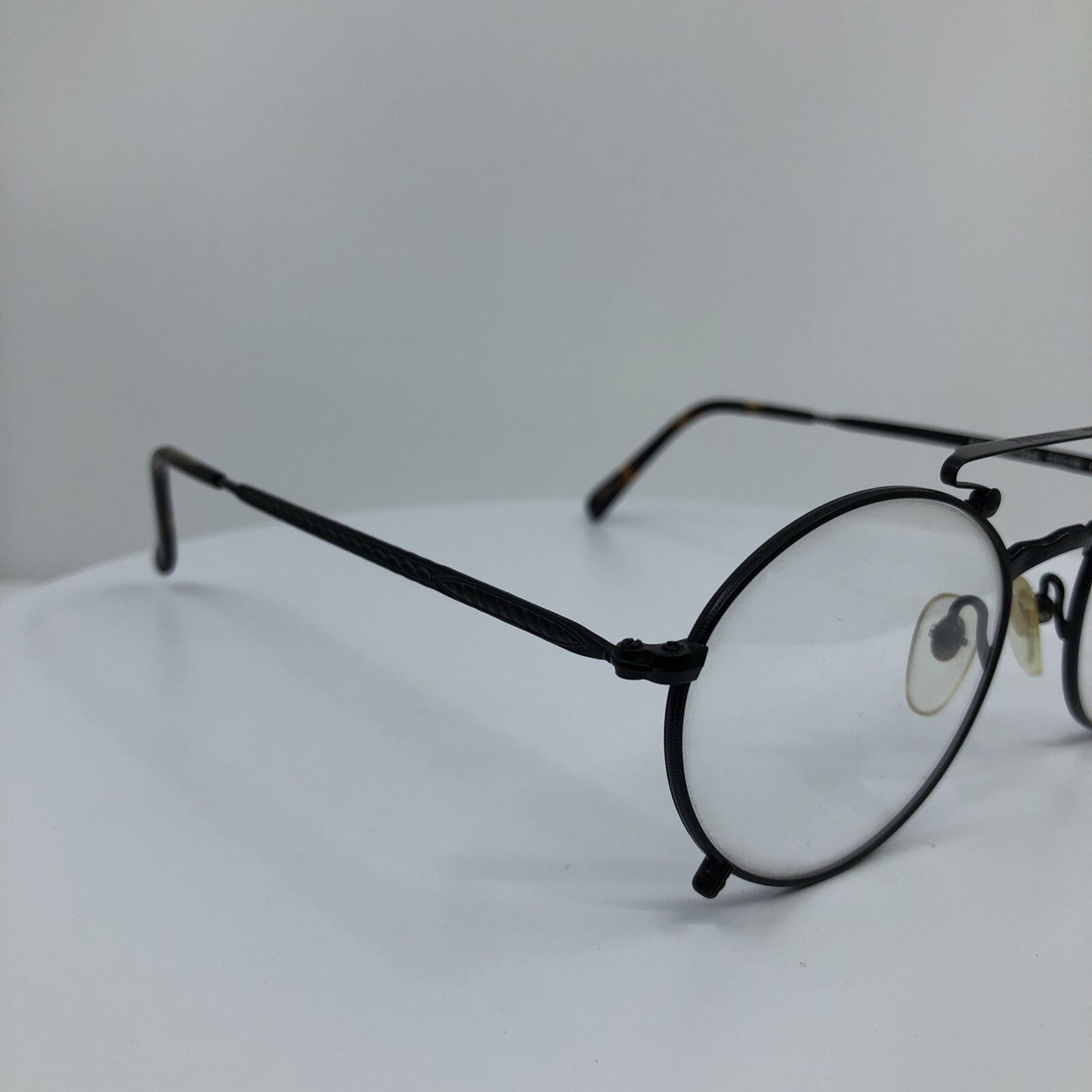 Vintage Beau Monde Collection Knightsbridge Black Eyeglasses - Super Vision Optical