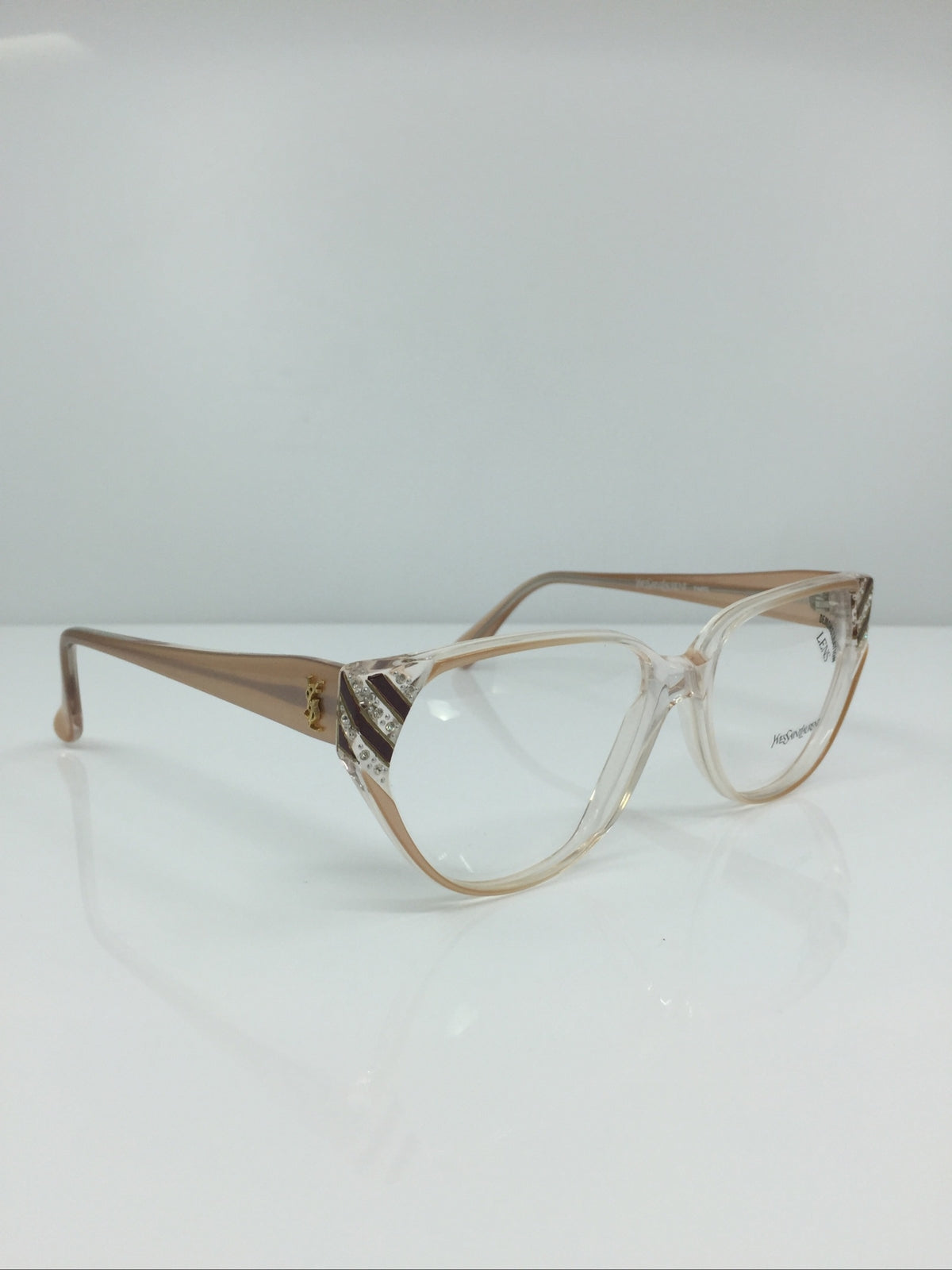 Vintage Saint Laurent YSL 405 Clear Sunglasses - Super Vision Optical