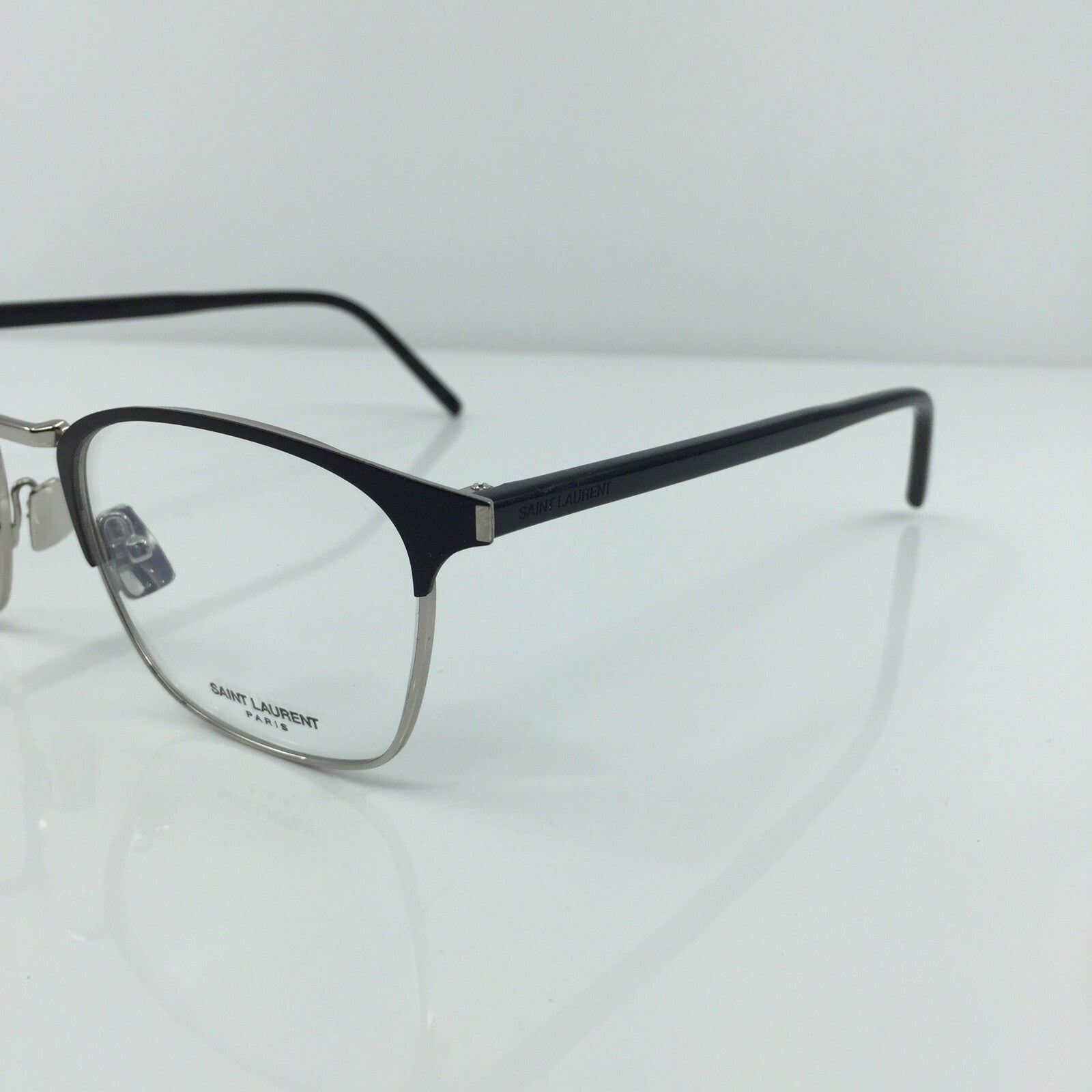 Vintage Saint Laurent SL 224 Silver Eyeglasses - Super Vision Optical