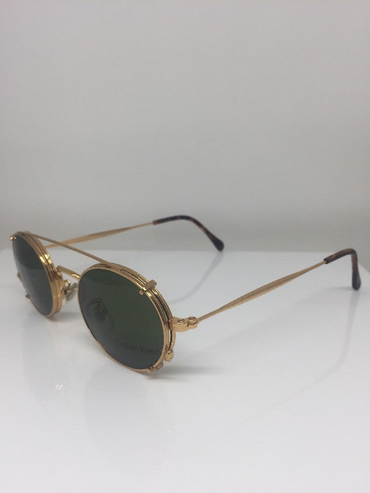 Vintage Calvin Klein CK 132 Gold Sunglasses - Super Vision Optical