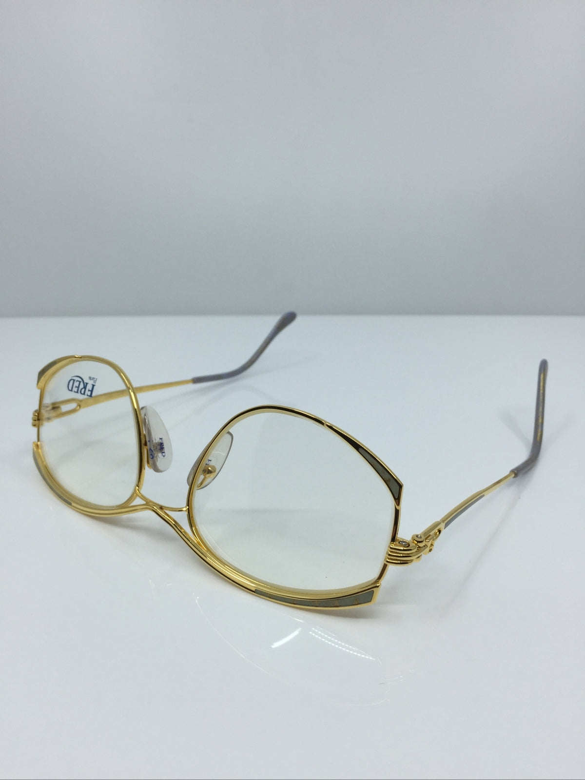 Vintage FRED Lunettes Paris Joyau Gold Eyeglasses - Super Vision Optical