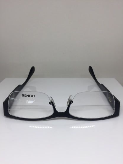 Vintage Blinde By Richard Walker Goin, Goin, Gone Black Eyeglasses - Super Vision Optical