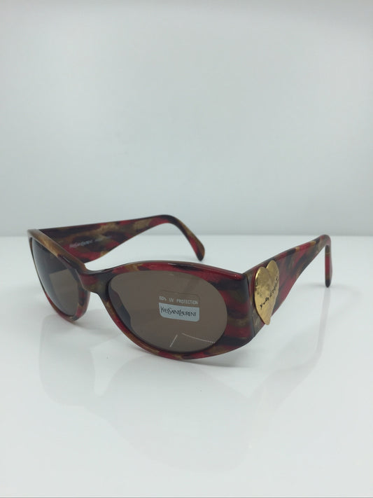 Vintage Saint Laurent YSL 6531 Blue Sunglasses - Super Vision Optical