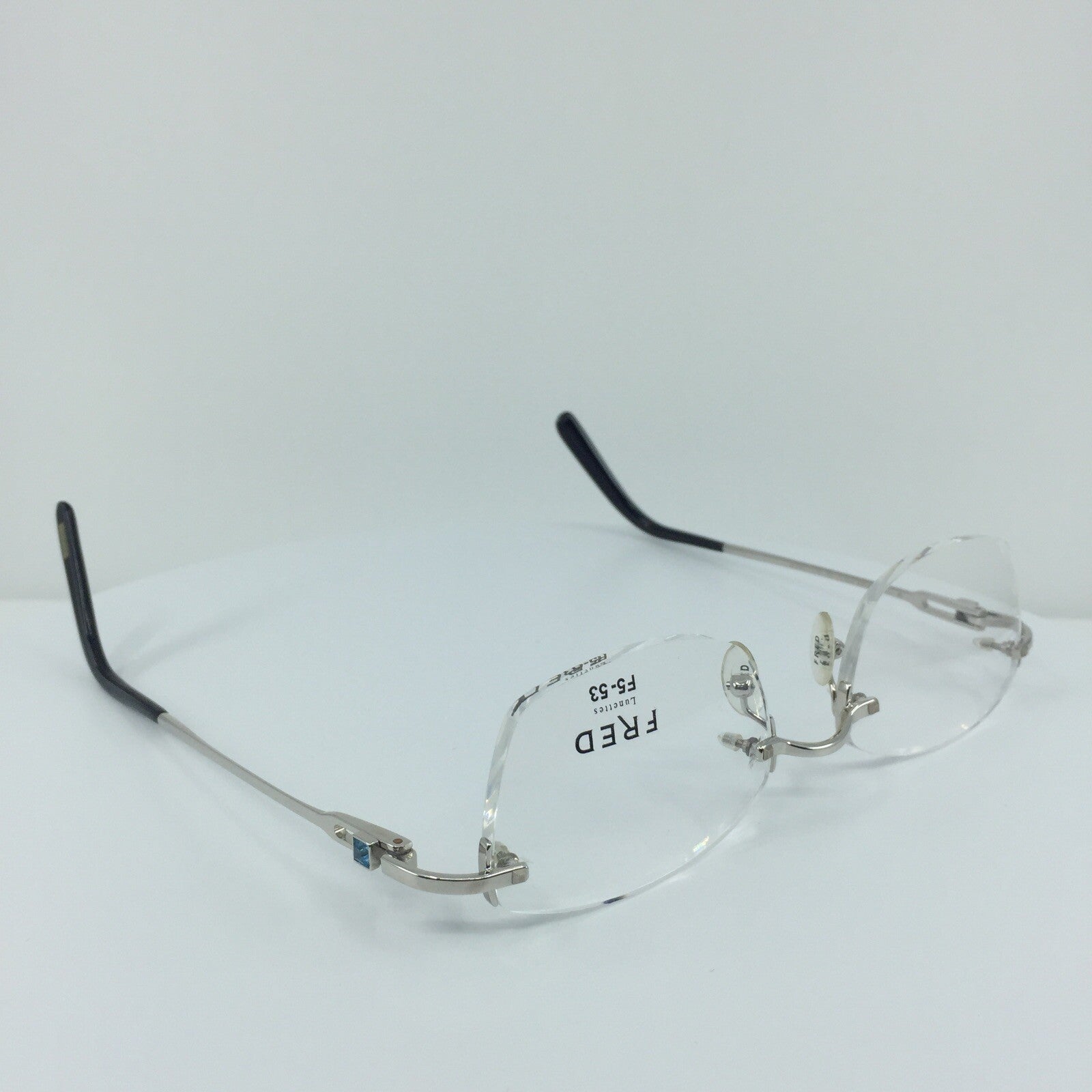 Vintage Fred Lunettes Alaska Prestige F5 Silver Eyeglasses - Super Vision Optical