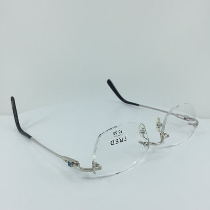 Vintage Fred Lunettes Alaska Prestige F5 Silver Eyeglasses - Super Vision Optical