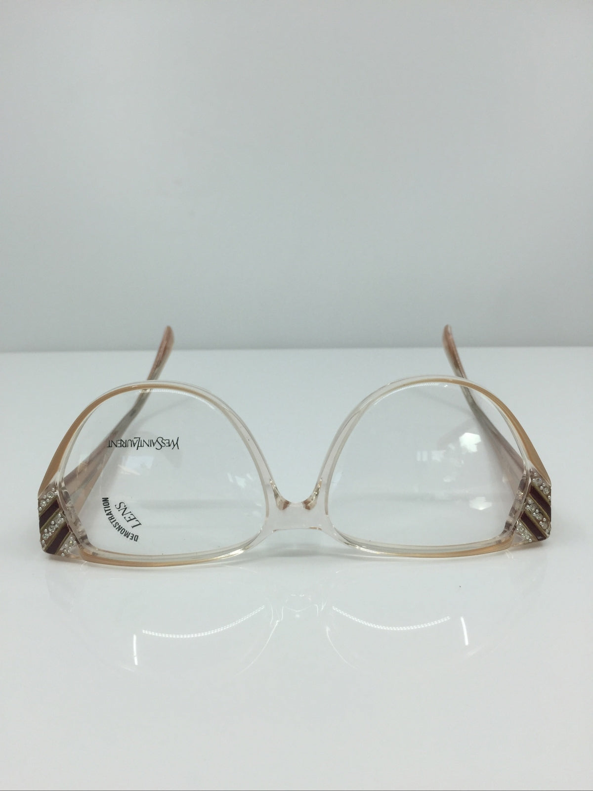 Vintage Saint Laurent YSL 405 Clear Sunglasses - Super Vision Optical