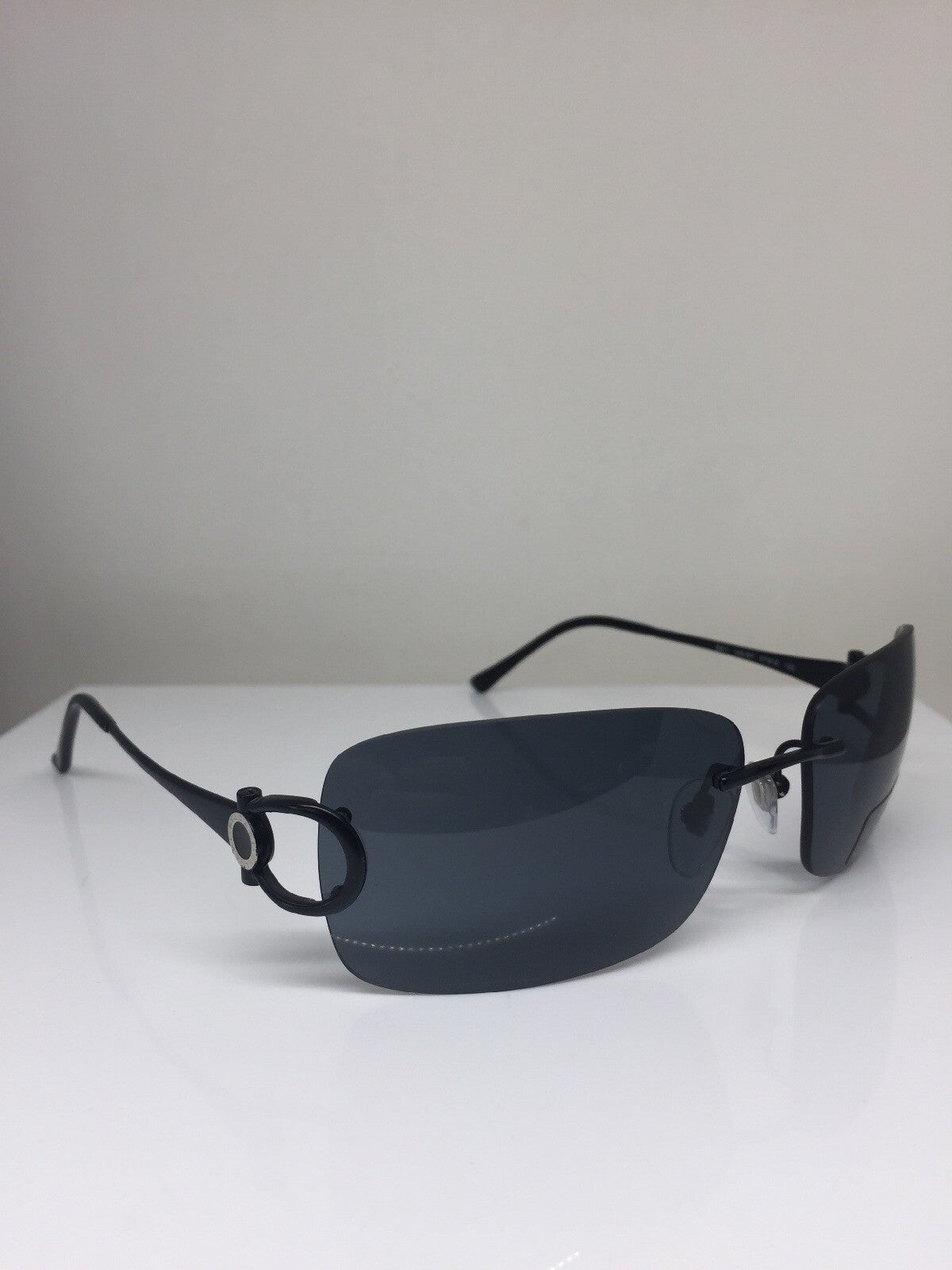 Vintage Bvlgari BVL 641 Black Sunglasses - Super Vision Optical