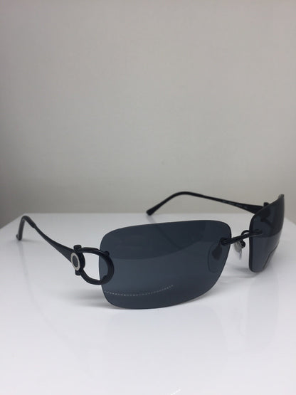 Vintage Bvlgari BVL 641 Black Sunglasses - Super Vision Optical