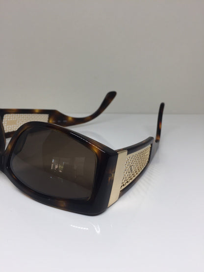 Vintage Valentino VALENTINO V 605 Gold Sunglasses - Super Vision Optical