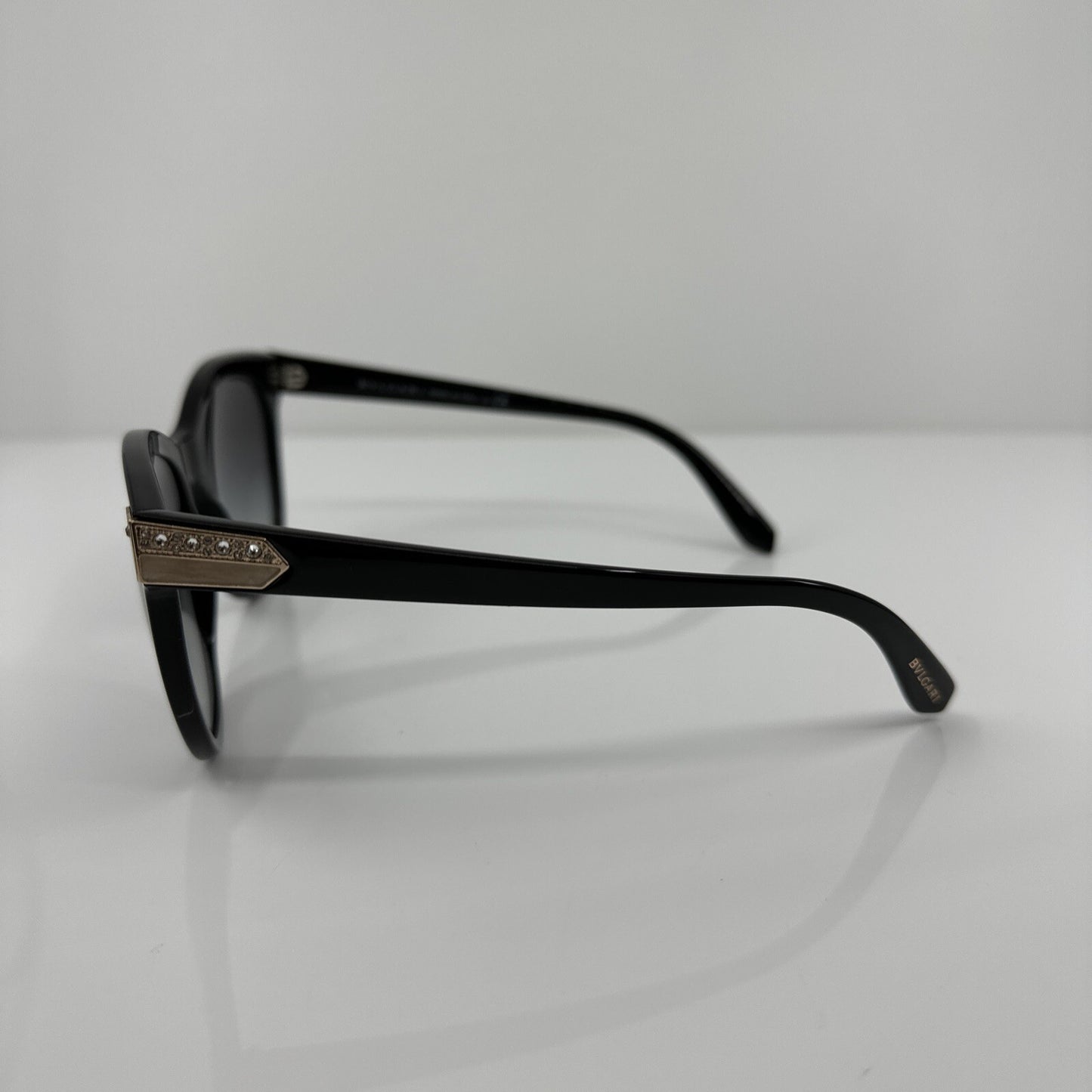 Vintage Bvlgari Bulgari 8185-B Black Sunglasses - Super Vision Optical