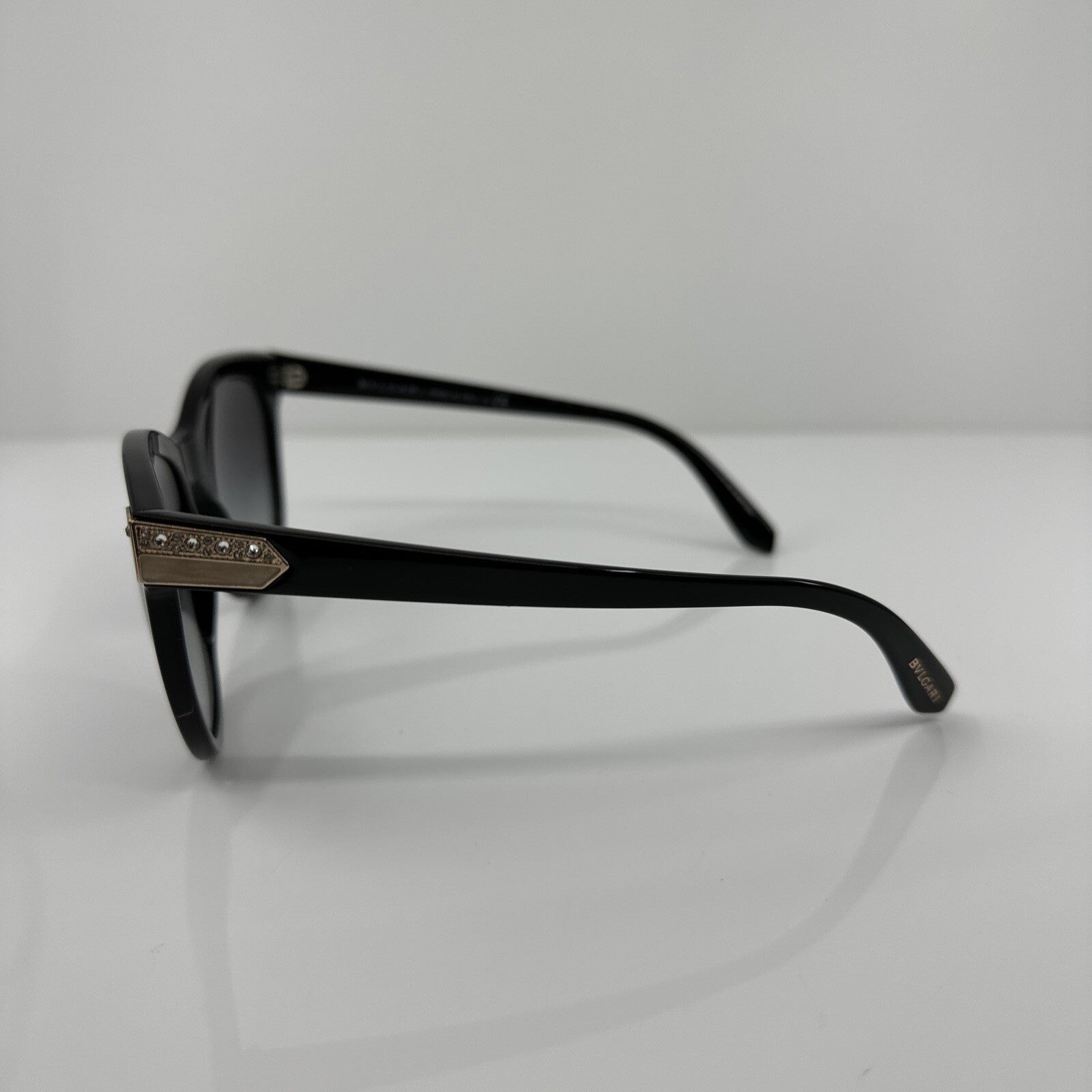 Vintage Bvlgari Bulgari 8185-B Black Sunglasses - Super Vision Optical