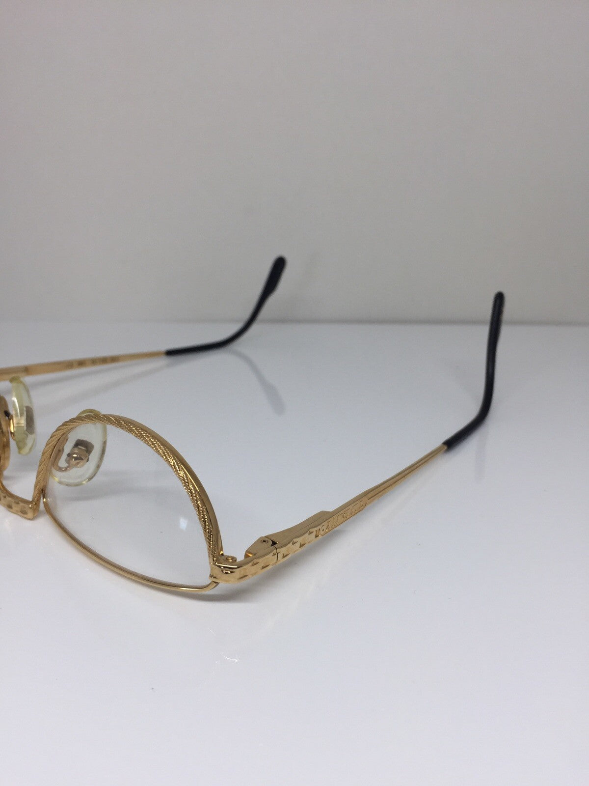 Vintage Tiffany Lunettes Tiffany Lunettes T77 Gold Sunglasses - Super Vision Optical