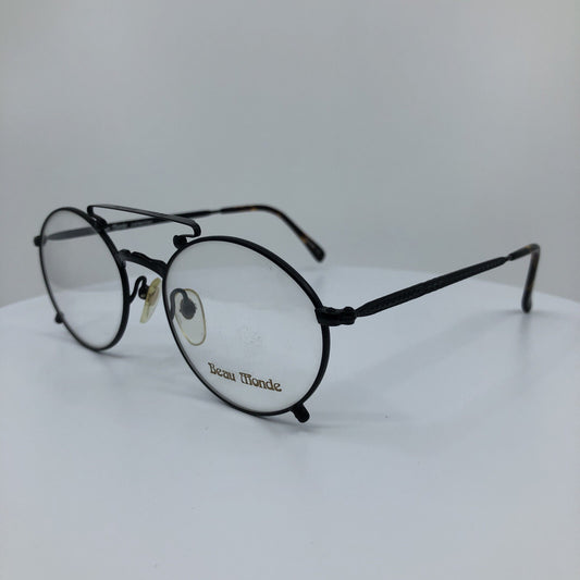 Vintage Beau Monde Collection Knightsbridge Black Eyeglasses - Super Vision Optical