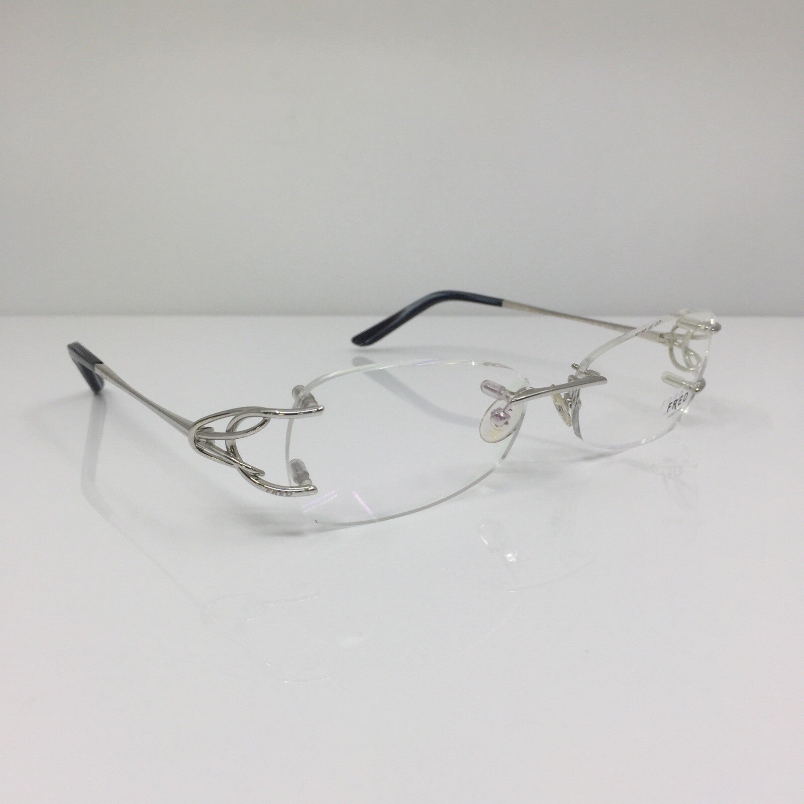 Vintage Fred Lunettes Volute F2 Silver Eyeglasses - Super Vision Optical