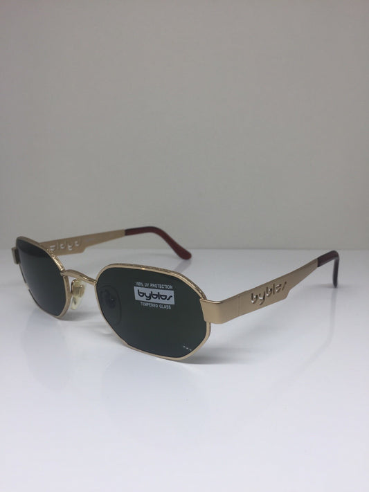 Vintage Byblos B 611-S Gold Sunglasses - Super Vision Optical