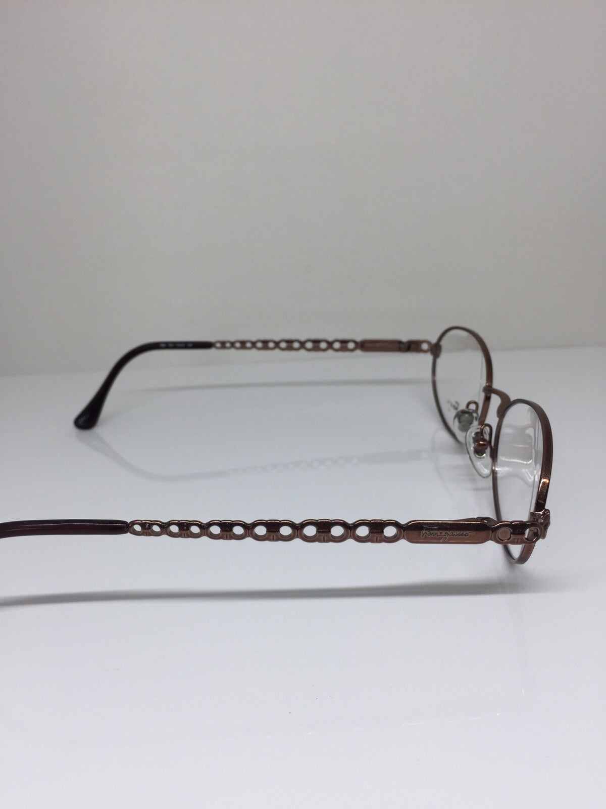 Vintage Salvatore Ferragamo SF 1533 Brown Eyeglasses - Super Vision Optical