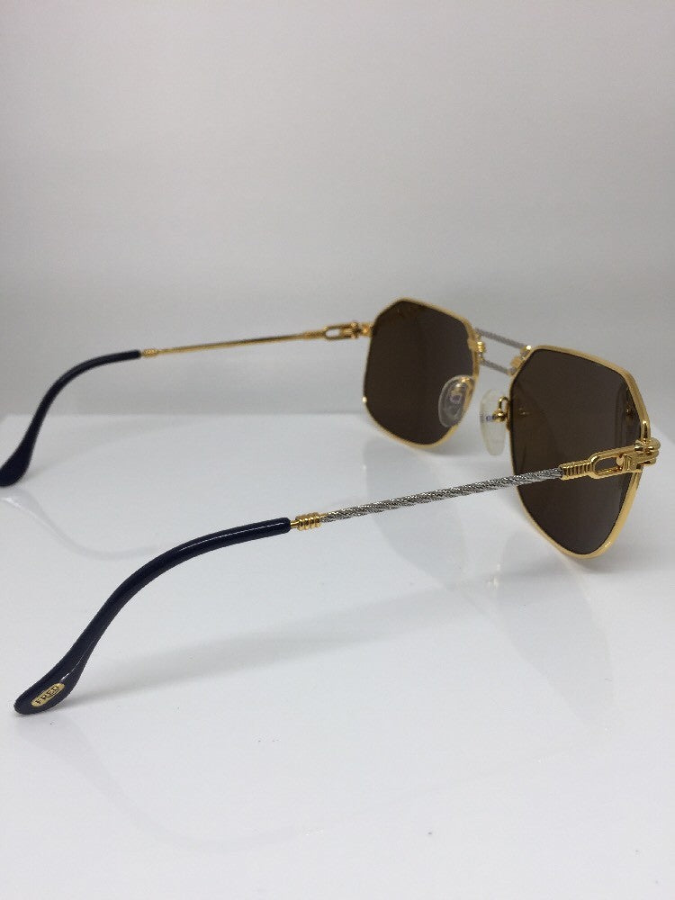 Vintage FRED Lunettes Paris Cap Horn Gold Sunglasses - Super Vision Optical