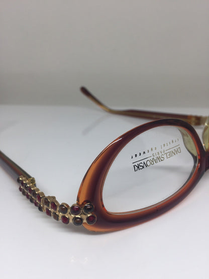 Vintage Daniel Swarovski S143/20 6052 Gold Eyeglasses - Super Vision Optical