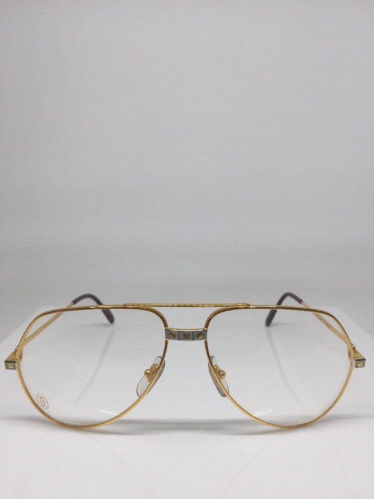 Vintage Cartier Cartier Vendome Santos Gold Sunglasses - Super Vision Optical