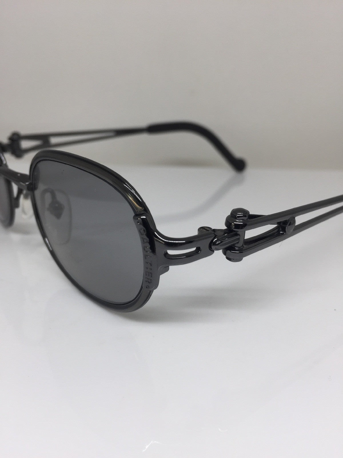 Vintage Jean Paul Gaultier JPG 56-0004 Gunmetal Sunglasses - Super Vision Optical