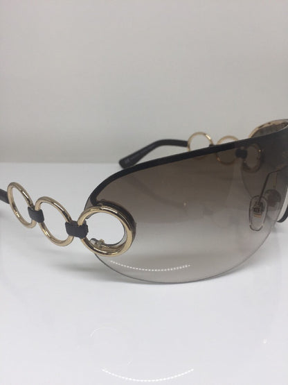 Vintage Saint Laurent YSL 6115/S Gold Sunglasses - Super Vision Optical