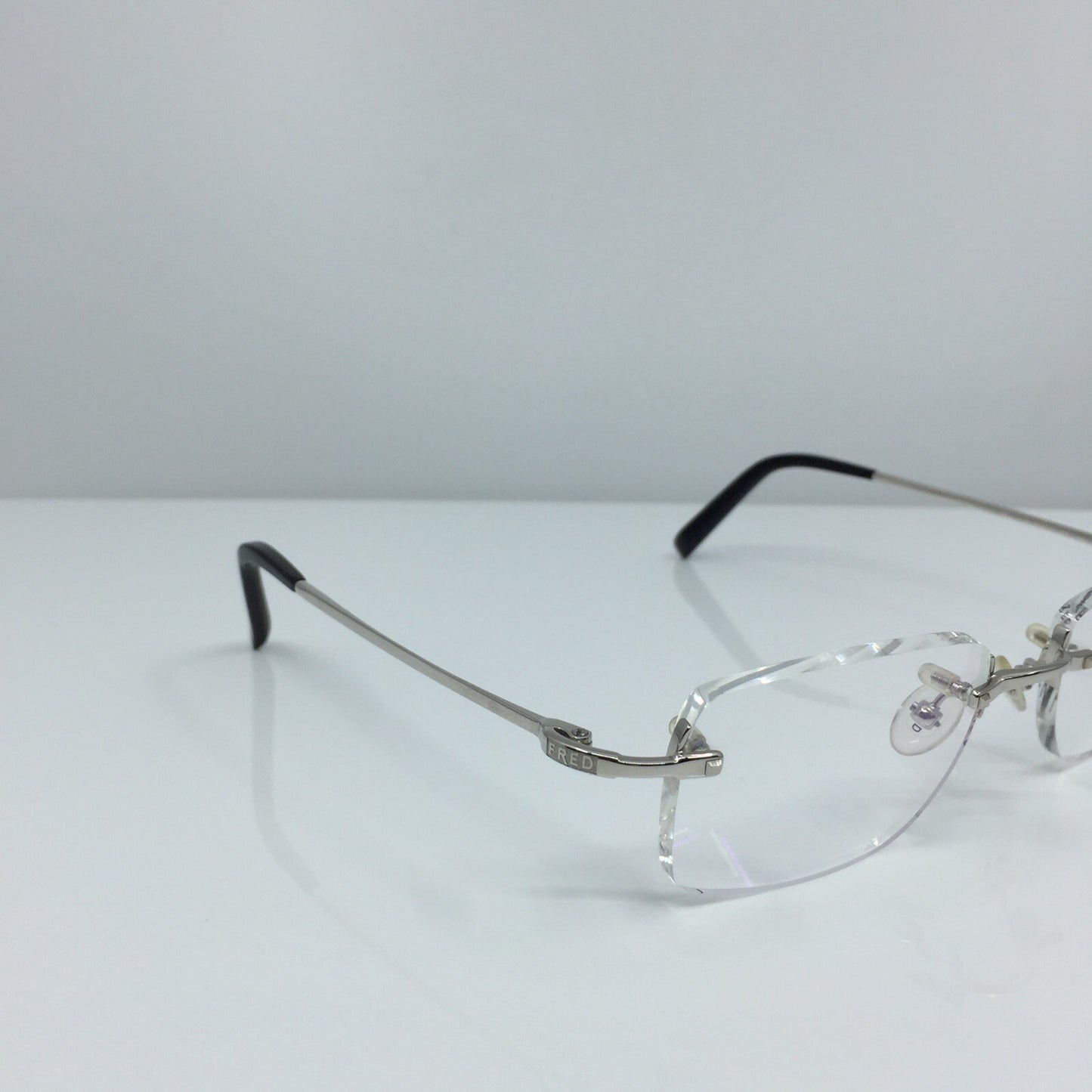 Vintage Fred Lunettes Manhattan F1 Silver Eyeglasses - Super Vision Optical