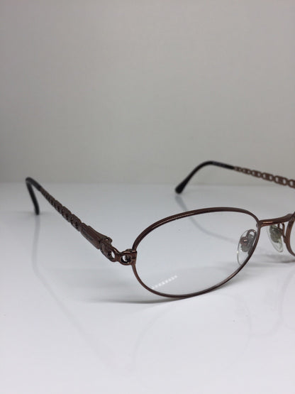 Vintage Salvatore Ferragamo SF 1533 Brown Eyeglasses - Super Vision Optical
