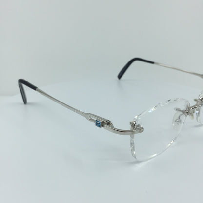 Vintage Fred Lunettes Alaska Prestige F5 Silver Eyeglasses - Super Vision Optical