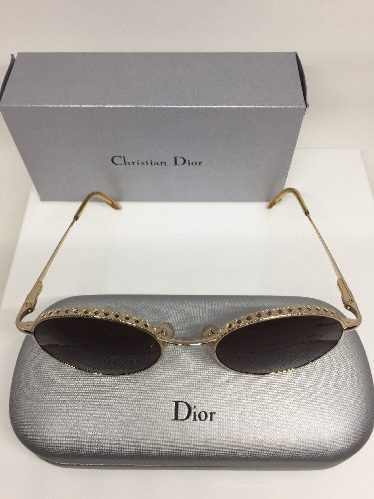 Vintage Christian Dior CD Edith Gold Sunglasses - Super Vision Optical
