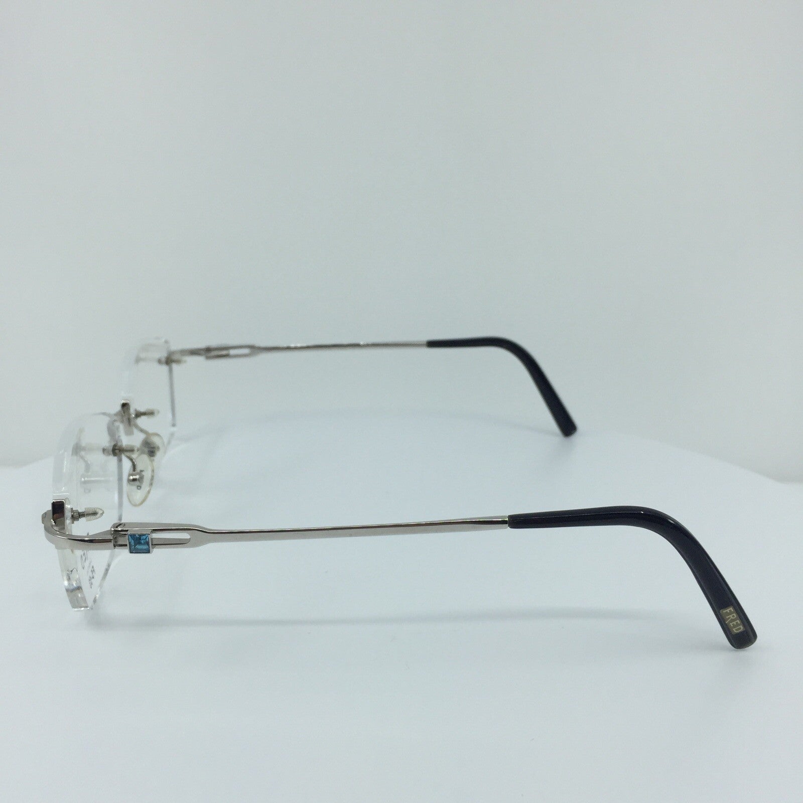 Vintage Fred Lunettes Alaska Prestige F5 Silver Eyeglasses - Super Vision Optical